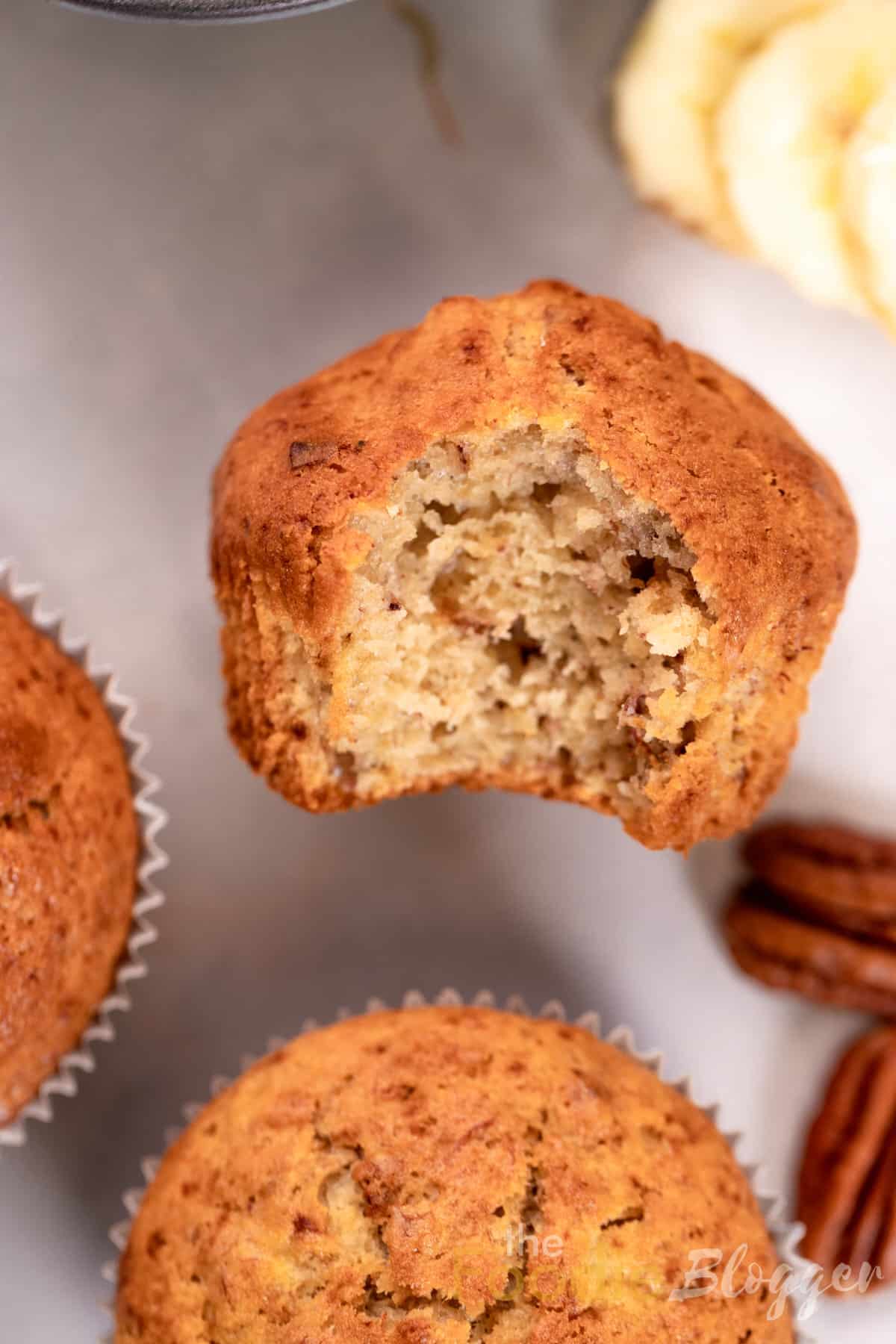 the best banana nut muffins thefoodieblogger