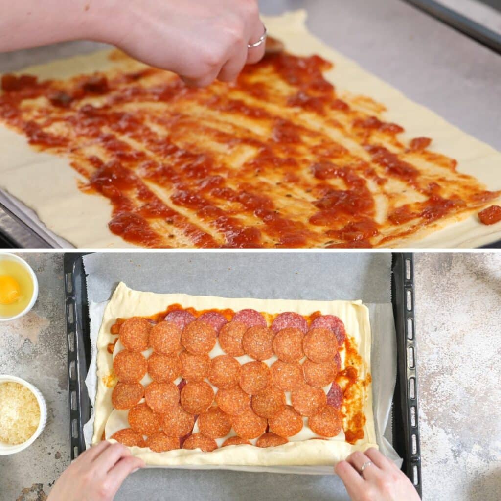 thefoodieblogger how to make stromboli 2