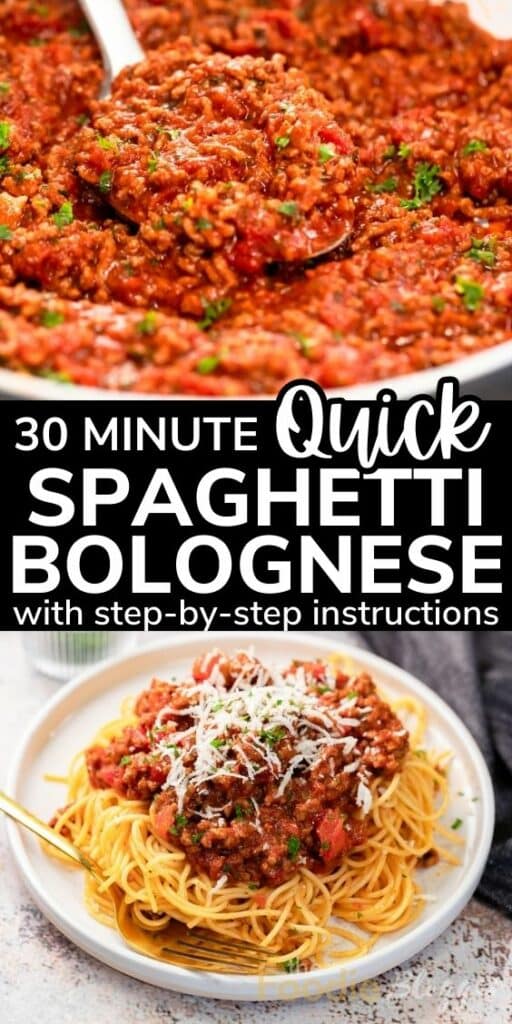 30 Minute Quick Spaghetti Bolognese 1 1