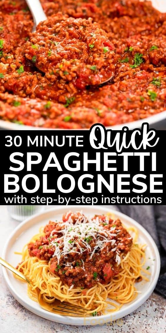 30-Minute Quick Spaghetti Bolognese - TheFoodieBlogger