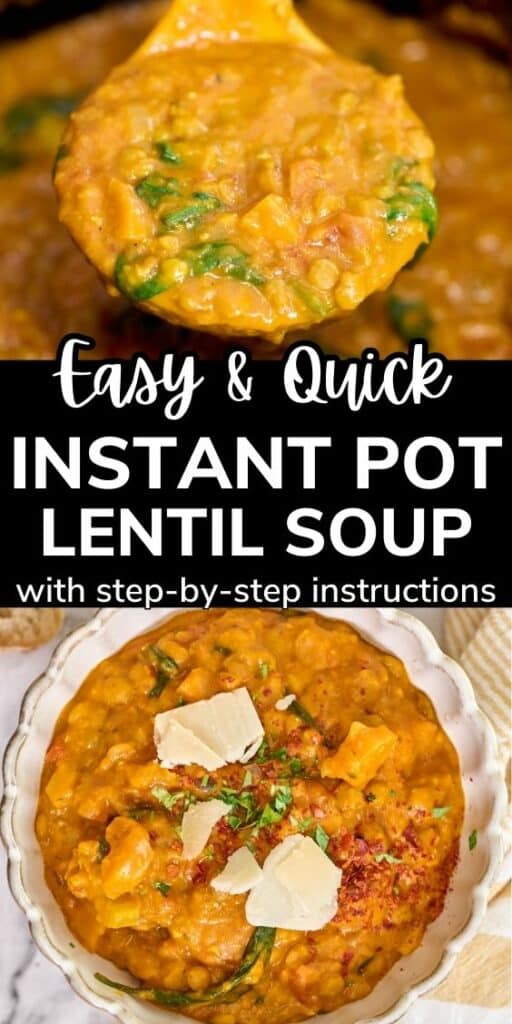 The Best Instant Pot Lentil Soup Pinterest Picture