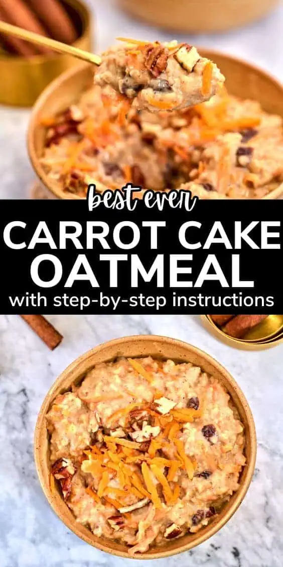 carrot cake oatmeal pinterest photo