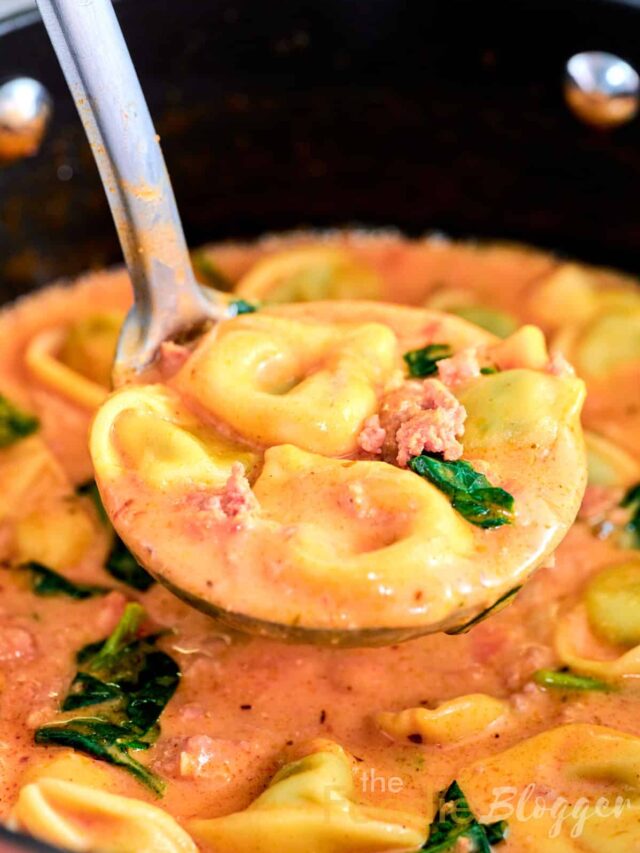 Creamy Sausage Tortellini Soup