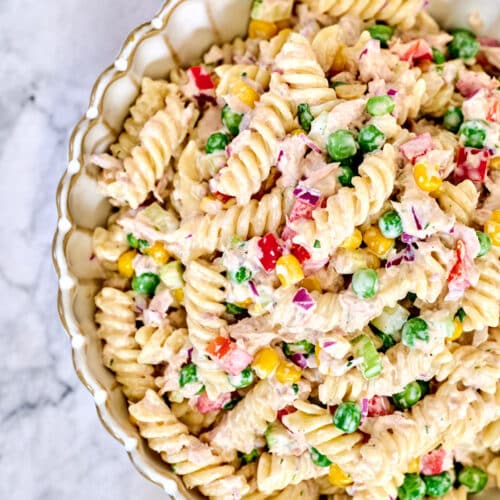 thefoodieblogger tuna pasta salad recipe 2