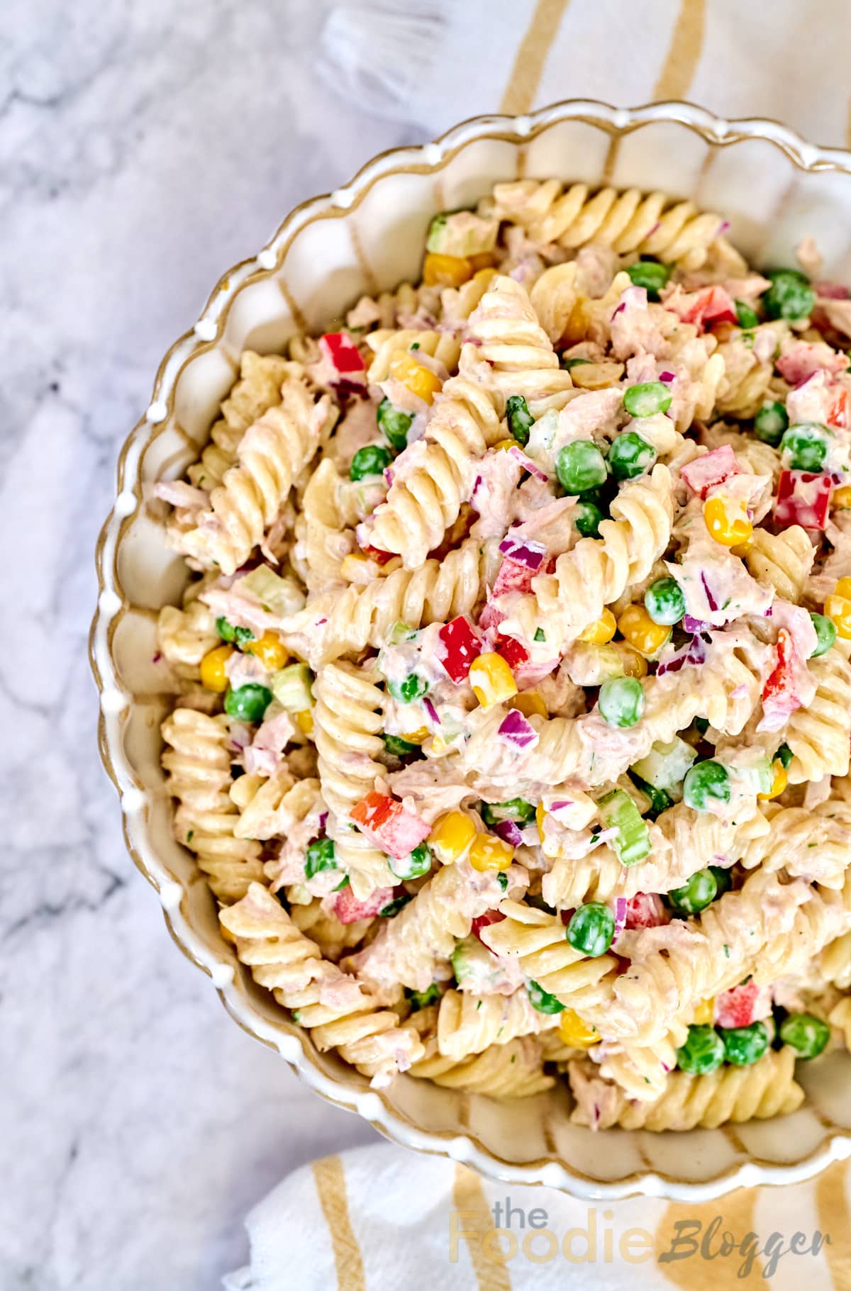 thefoodieblogger tuna pasta salad recipe 2