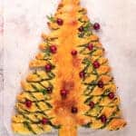 Christmas Tree Spinach Dip Breadsticks picture from top
