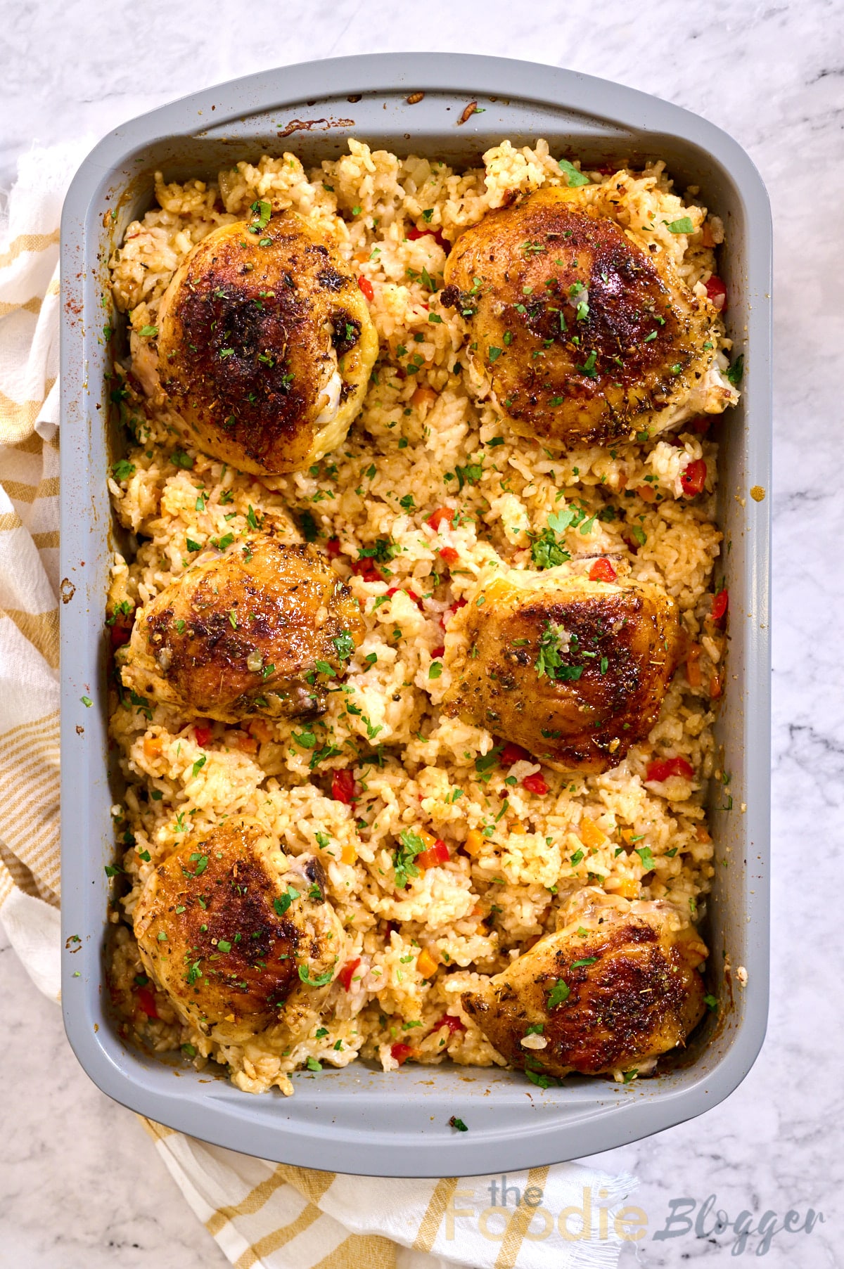oven baked chicken and rice thefoodieblogger 2