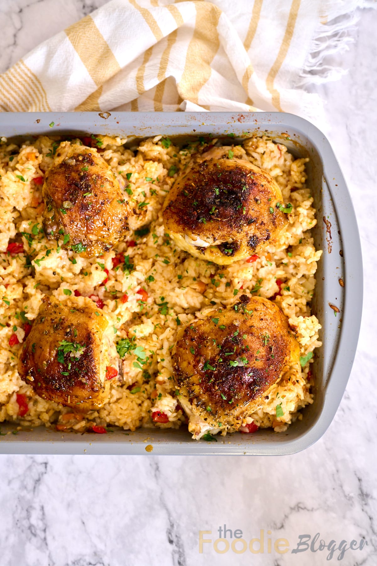 oven baked chicken and rice thefoodieblogger 5