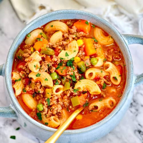 busy day soup recipe in a bowl