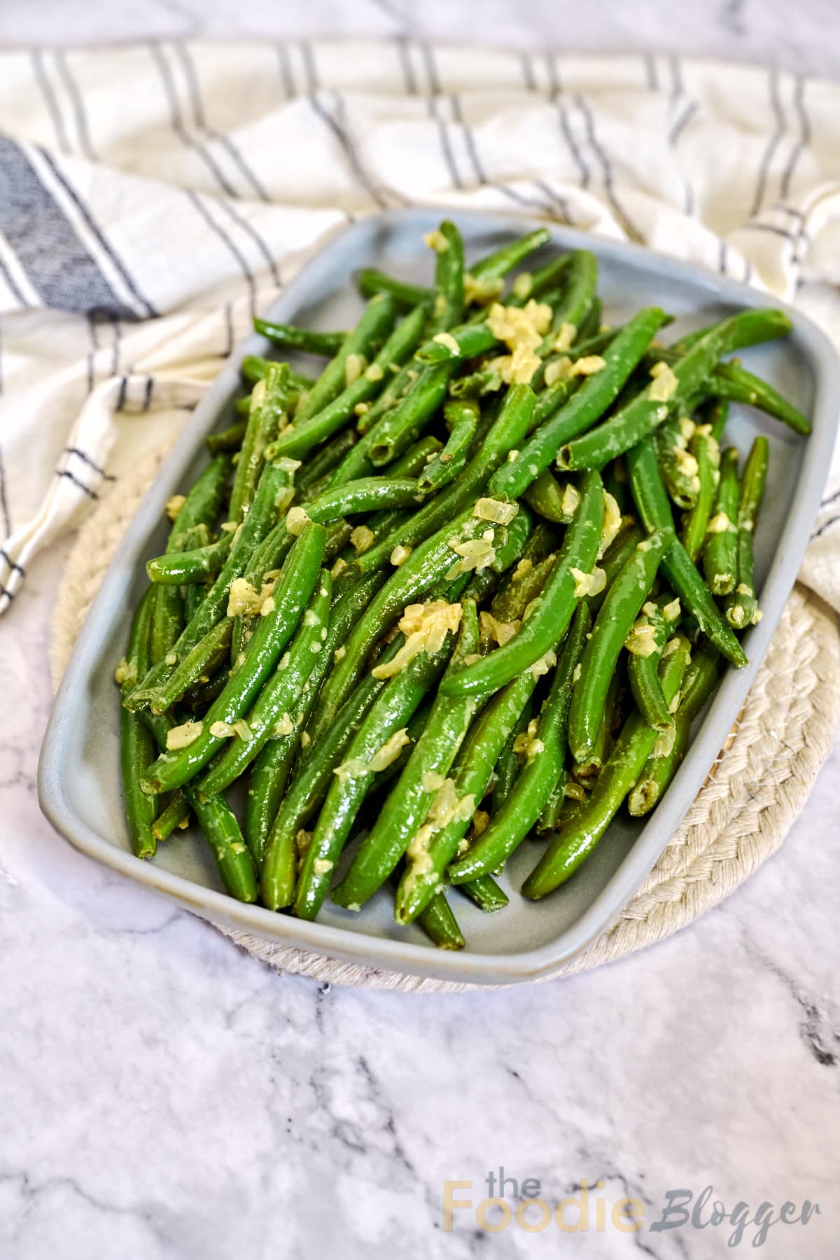 TheFoodieBlogger Sauteed Green Beans Recipe