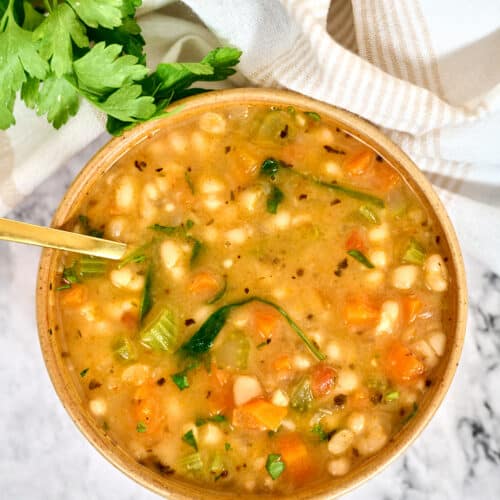 Thefoodieblogger Mediterranean White Bean Soup