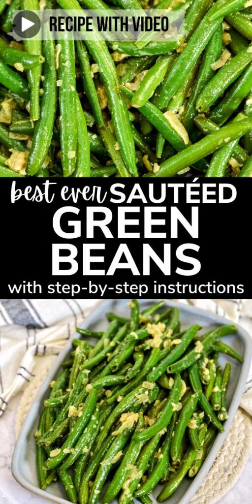thefoodieblogger Easy 10 Minute Sauteed Green Beans Recipe pinterest