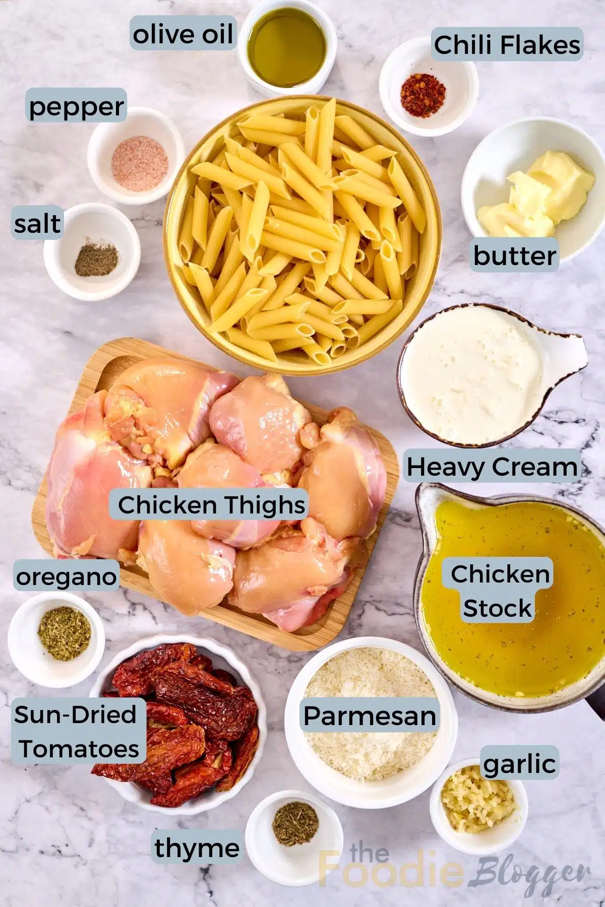 thefoodieblogger Marry Me Chicken Pasta Ingredients