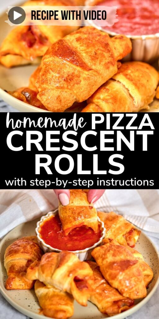 Homemade Pizza Crescent Rolls thefoodieblogger pizza Crescent Rolls