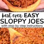best ever sloppy joes thefoodieblogger pinterest image