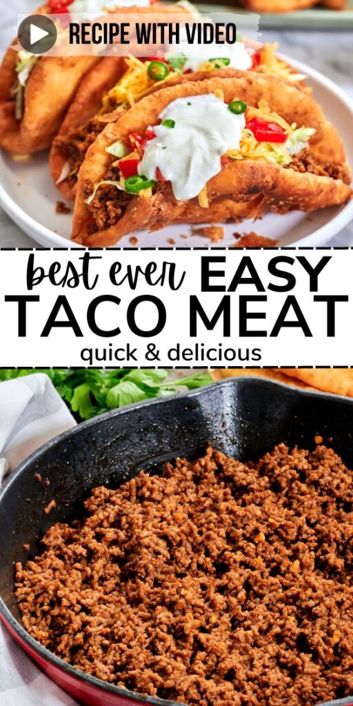 best homemade taco meat pinterest image
