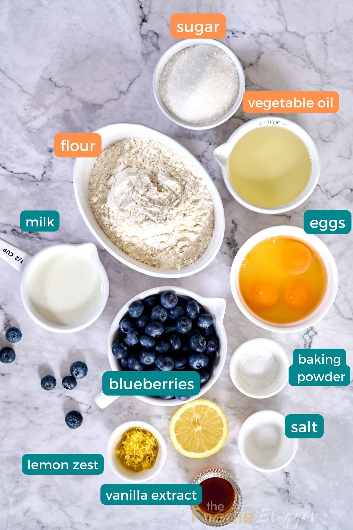 easy lemon blueberry bread ingredients
