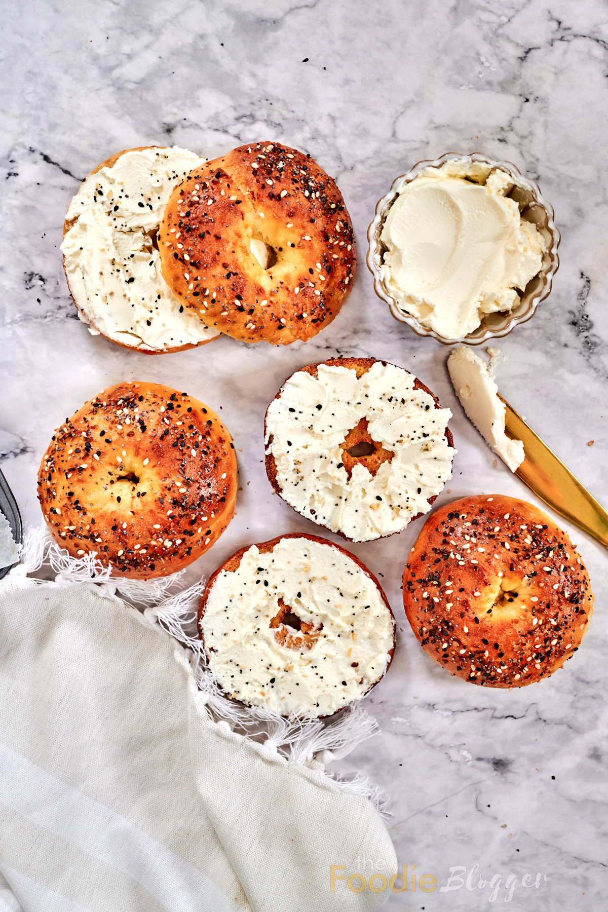 the best bagels with Greek yogurt and flour