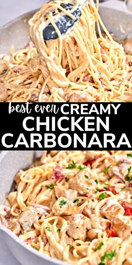 best ever creamy chicken carbonara