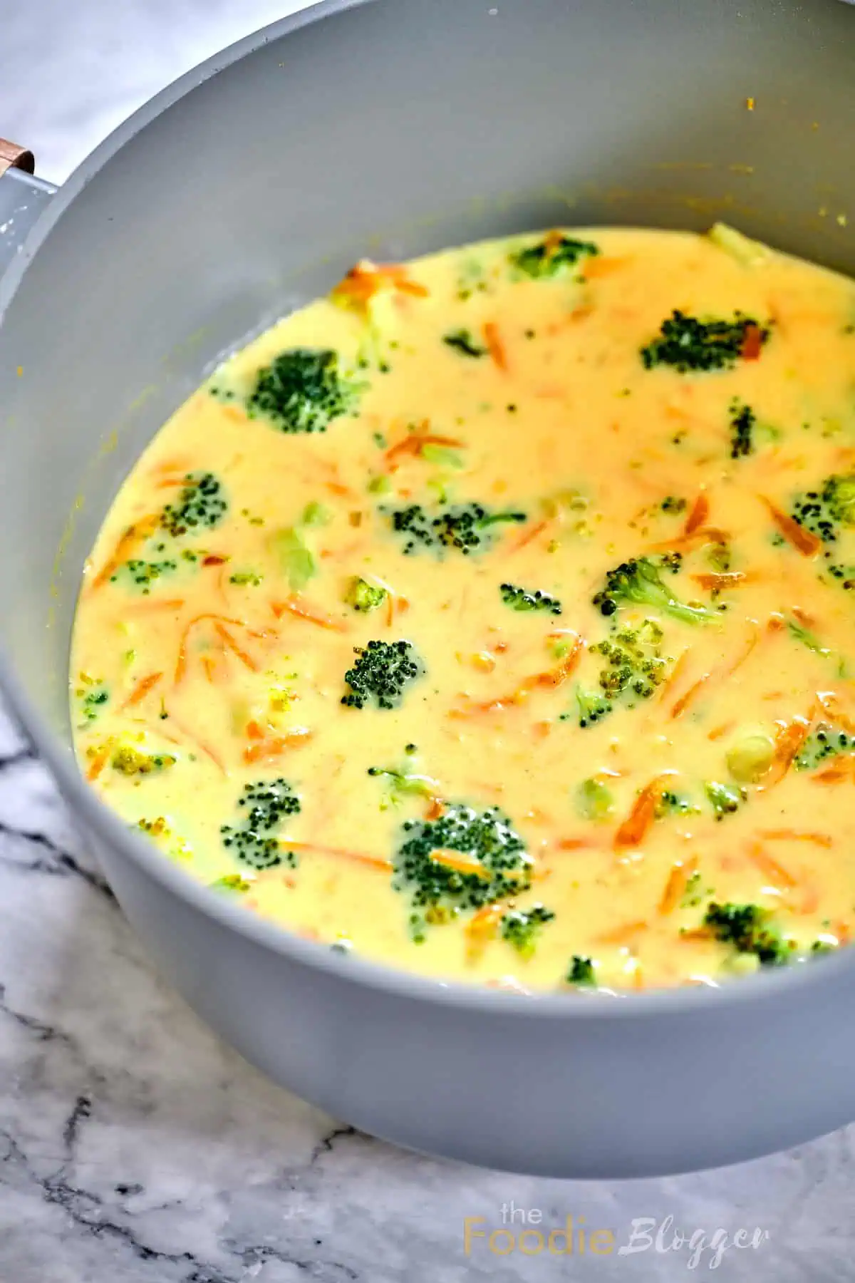 Broccoli Cheddar Soup Thefoodieblogger 2