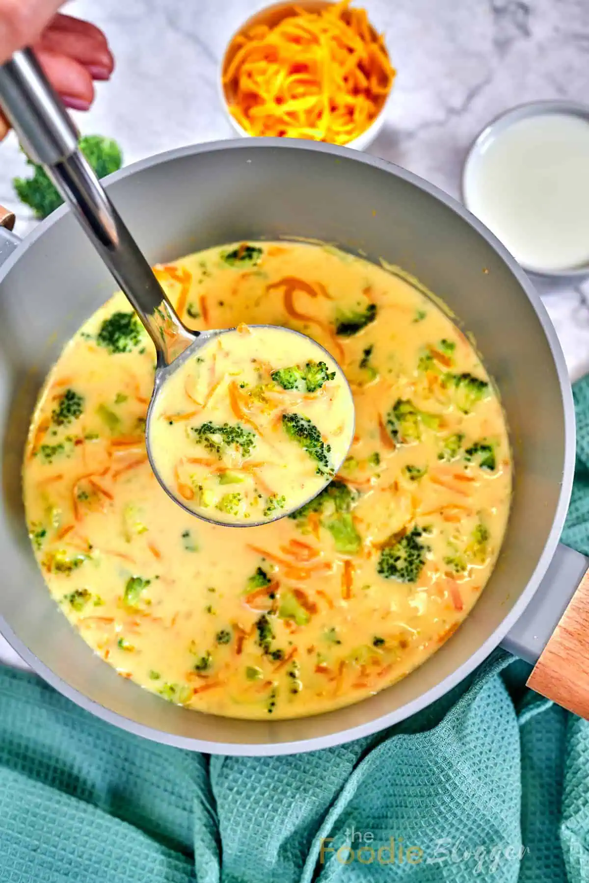 Broccoli Cheddar Soup Thefoodieblogger 3