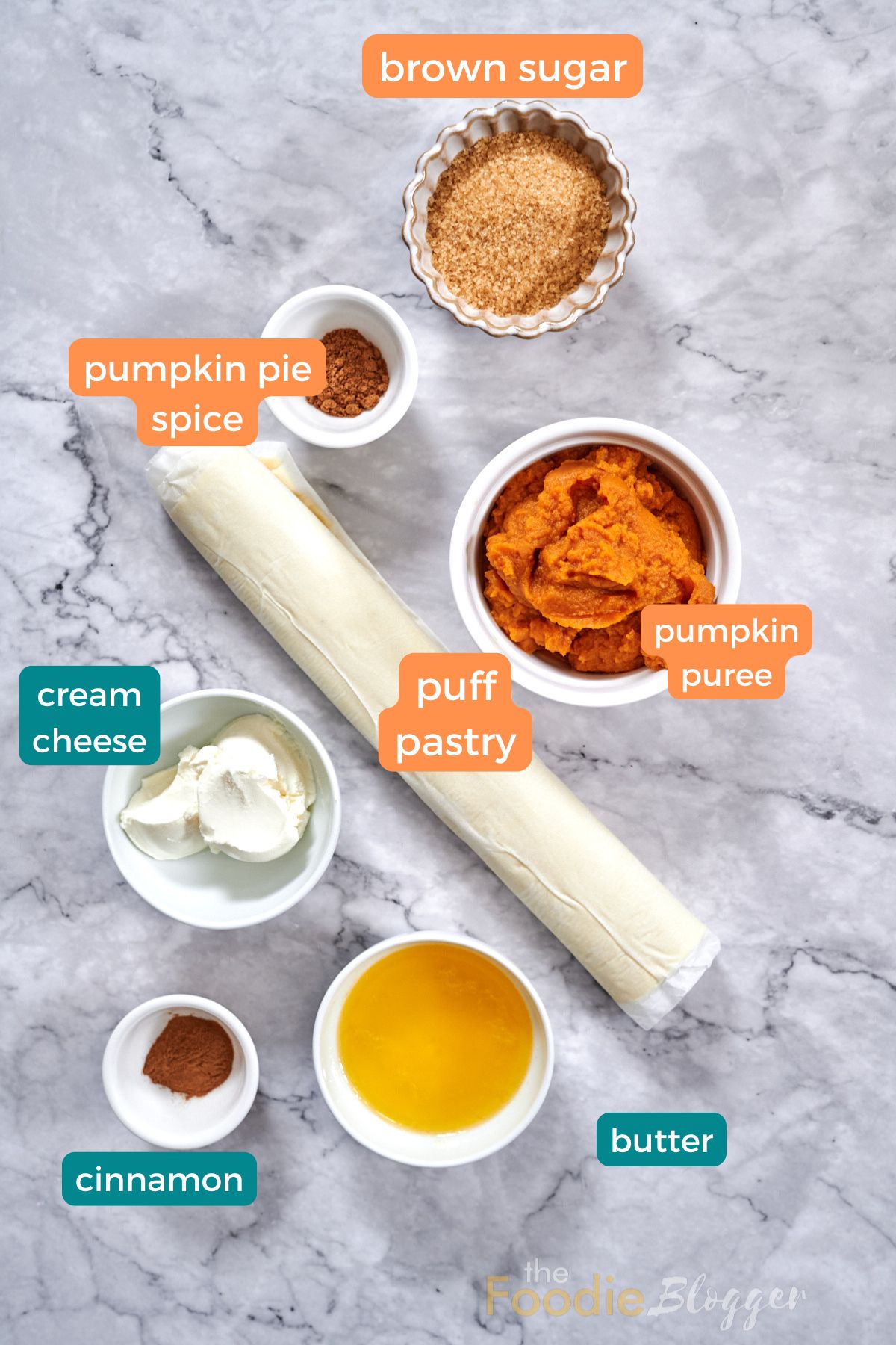 Easy Pumpkin Pie Twists 3 Easy Pumpkin Pie Twists ingredients