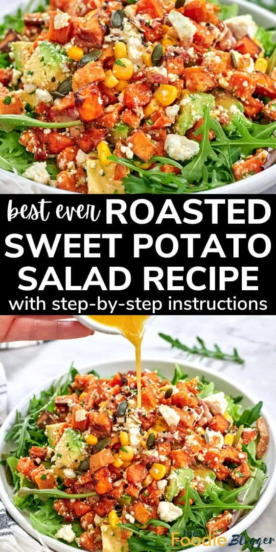 best ever sweet potato salad recipe pinterest image