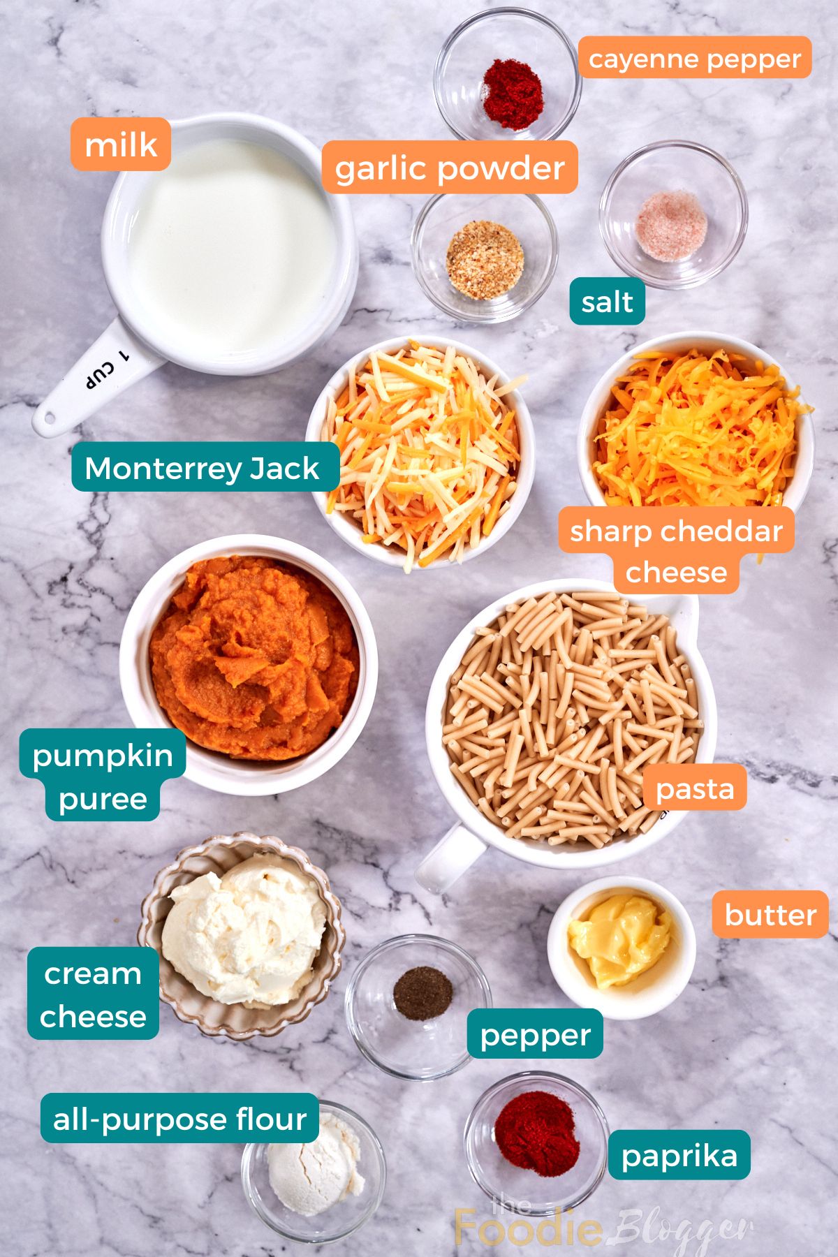 Creamy Pumpkin Mac and Cheese 3 Pumpkin Mac and Cheese Ingredients