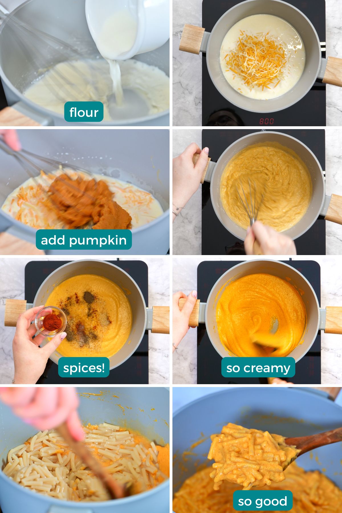 Creamy Pumpkin Mac and Cheese 4 how to make pumpkin mac and cheese