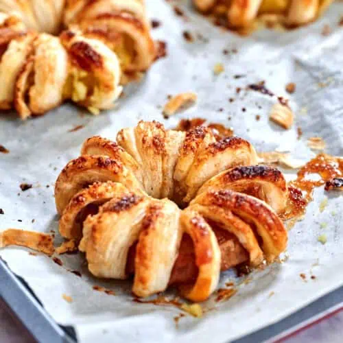 Puff Pastry Apple Rings 6 Apple Pastries
