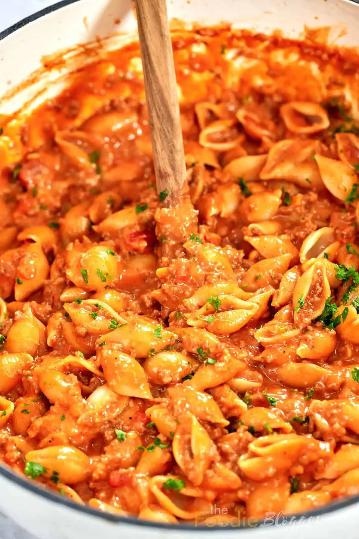 The Foodie Blogger - Tried, True, and Delicious Recipes 10 Cheesy Taco Pasta One Pot1