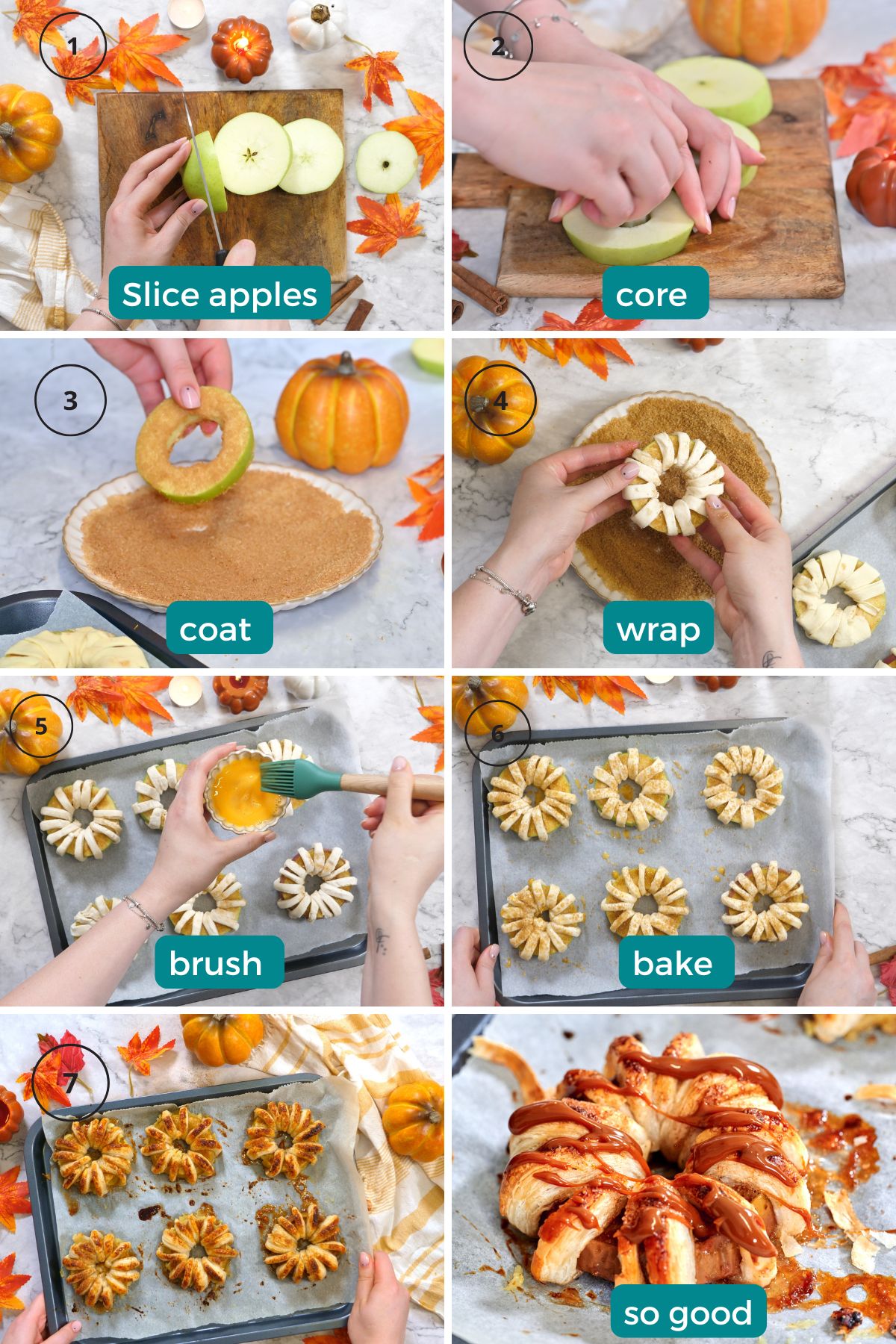 Puff Pastry Apple Rings 4 how to make apple puff pastry instructions