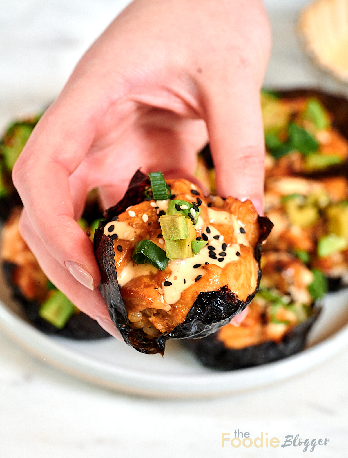 The Foodie Blogger - Tried, True, and Delicious Recipes 1 Baked Salmon Sushi Cups
