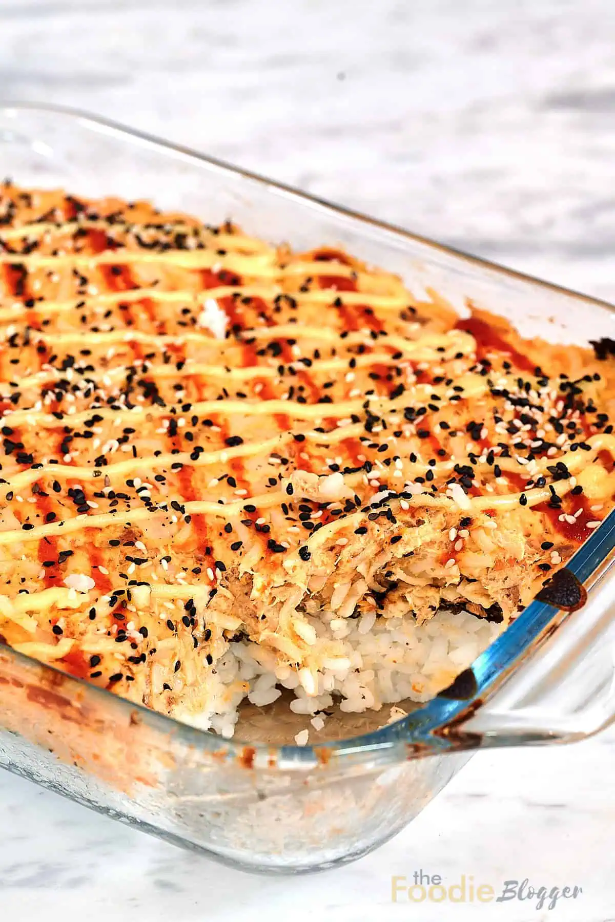 Salmon Sushi Bake 1 Salmon Sushi Bake
