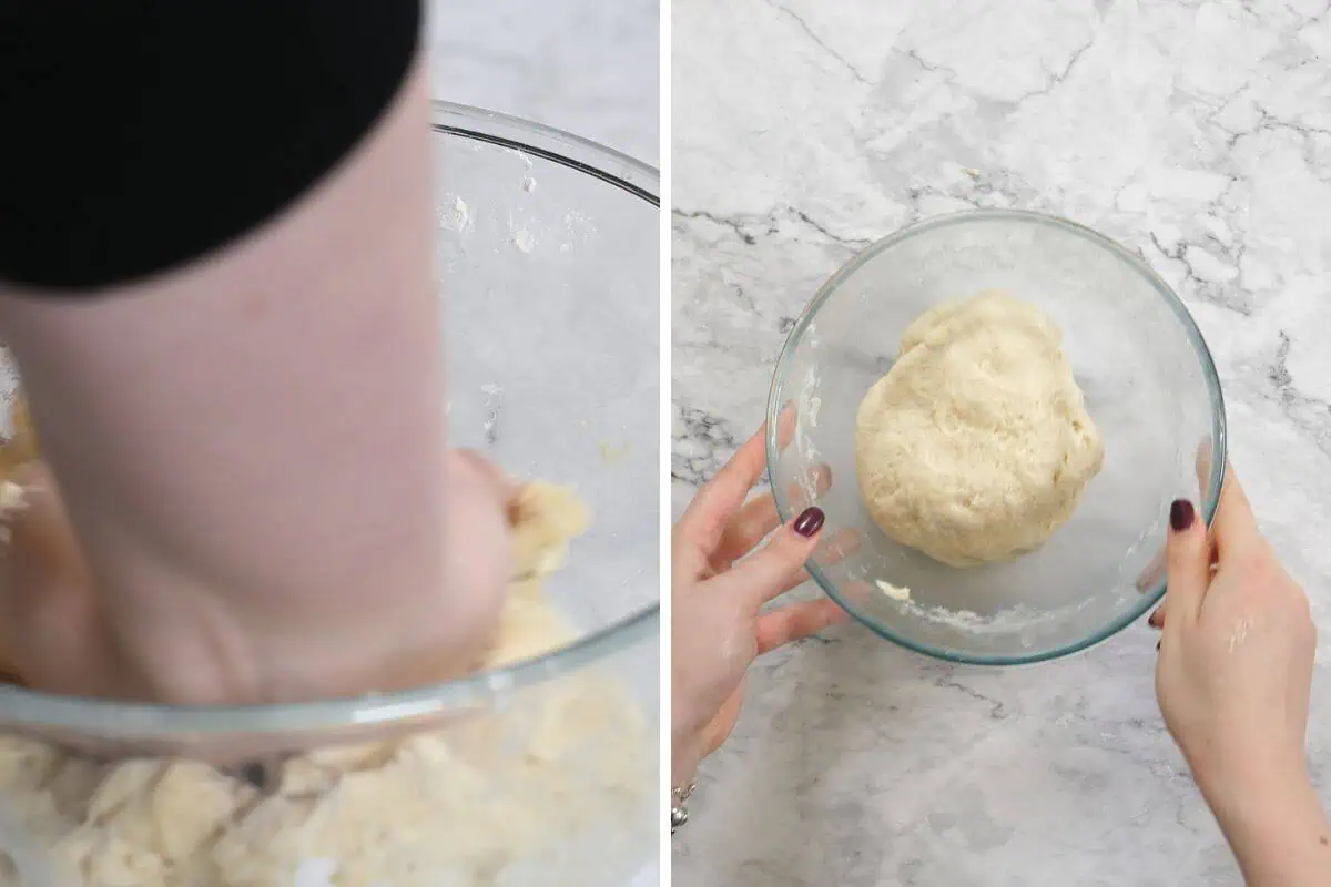 Easy Homemade Taco Bell Chalupa Recipe 7 Kneading homemade chalupa dough until smooth