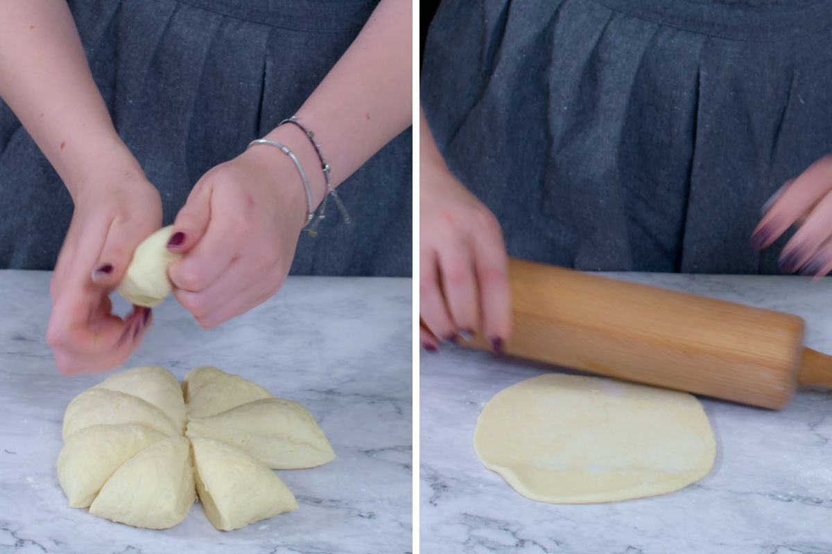 Easy Homemade Taco Bell Chalupa Recipe 9 Rolling out dough for Taco Bell style chalupa shells