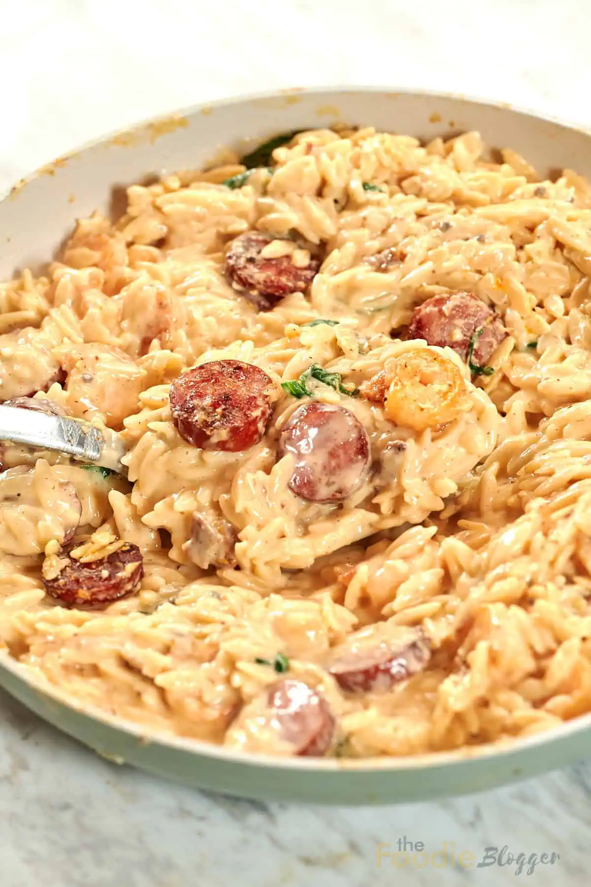 The Foodie Blogger - Tried, True, and Delicious Recipes 1 Creamy Cajun Shrimp Orzo